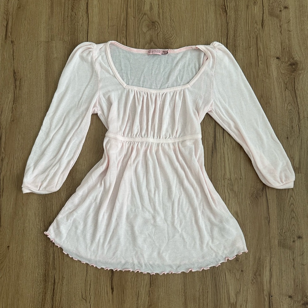 Juicy Couture Light Pink Long Sleeve Top